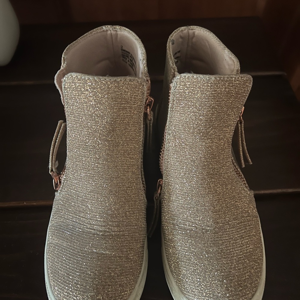 Glittery High-Top Sneakers